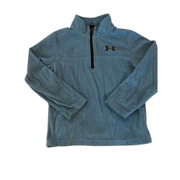 Under Armour Blue Quarter Zip Fleece size 6 - Picture 1 of 3